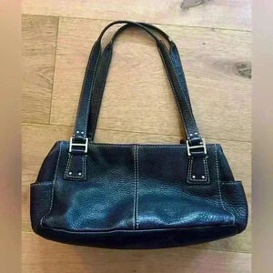 Vintage Black Leather Fossil Bag